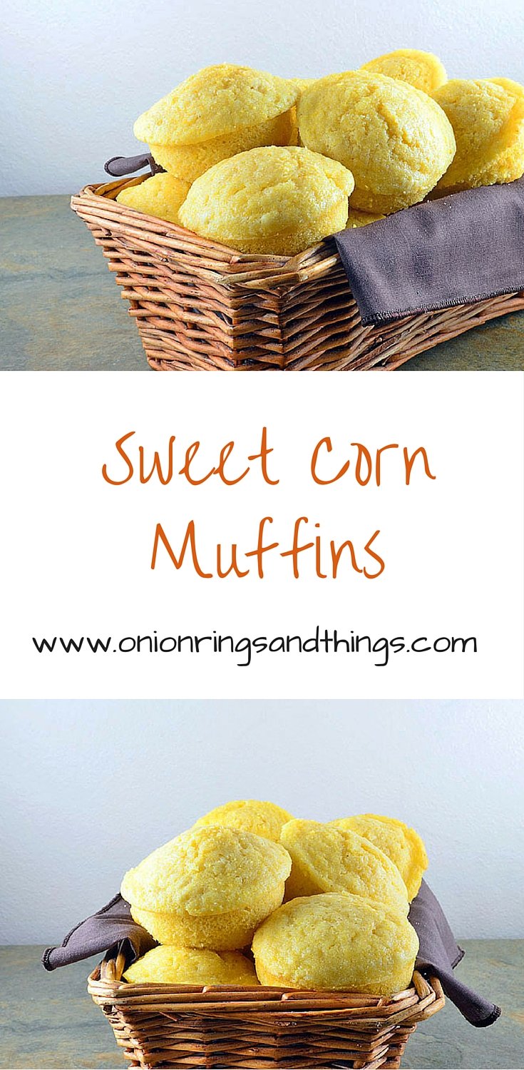 Sweet Corn Muffins are subtly sweet, melt-in-your-mouth soft and moist. They're perfect with your next bowl of chili!