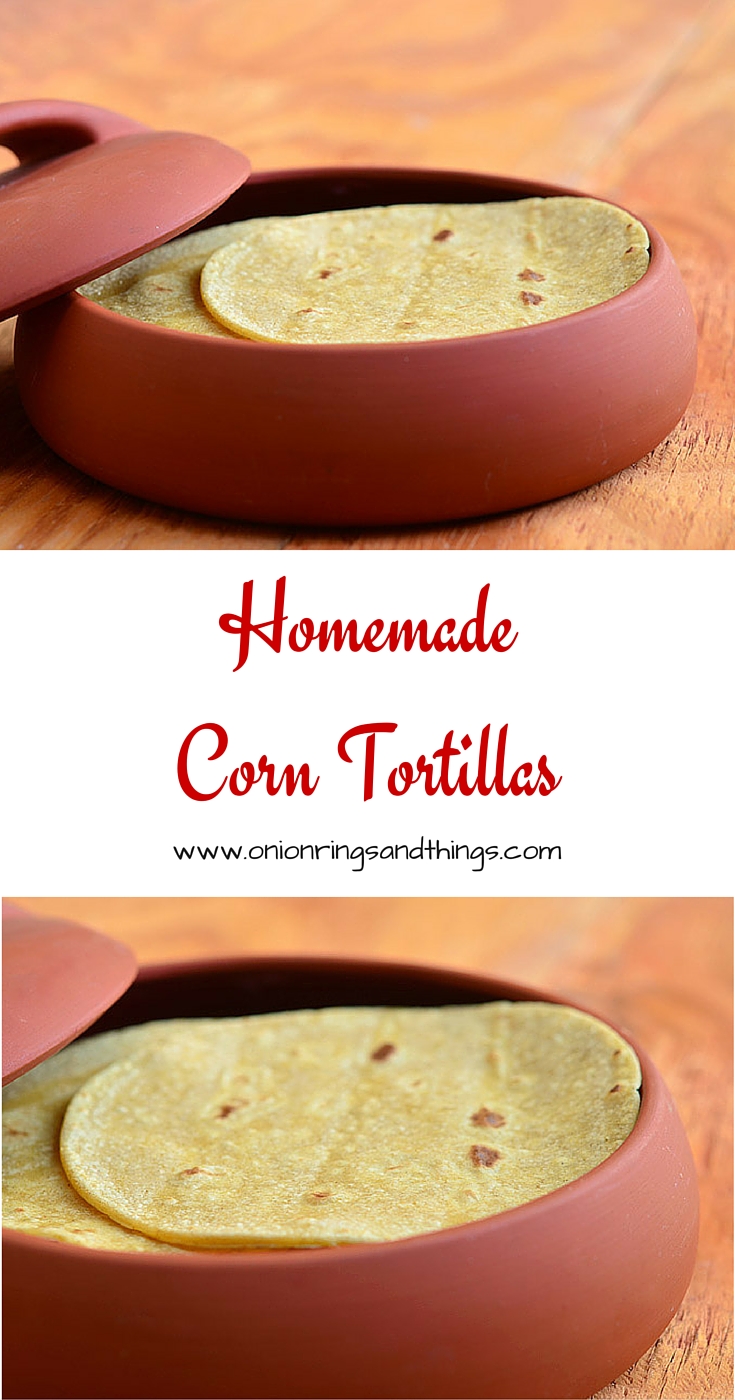 Homemade corn tortillas are easier to make than you think. Requires only two ingredients!