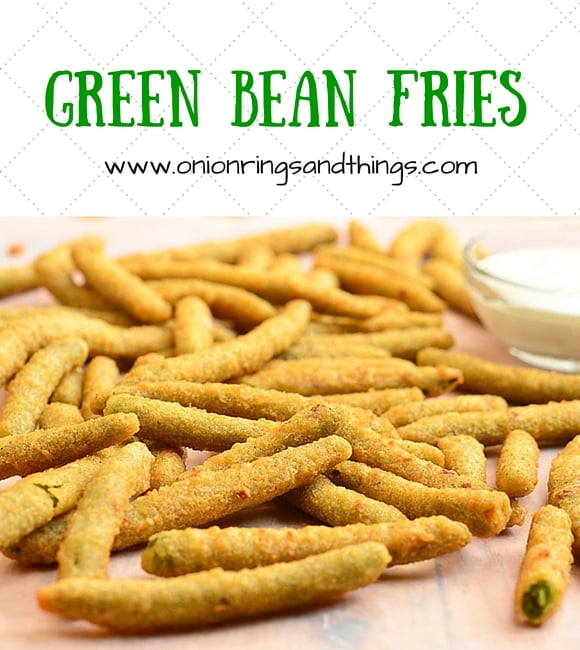 These green bean fries are breaded and then deep-fried until golden and crisp; Dipped in ranch, they're addictingly delicious