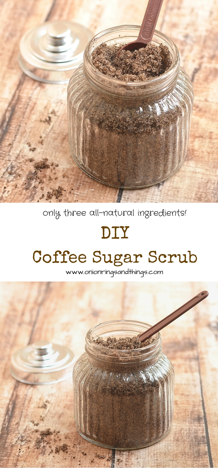 Homemade Coffee Sugar Scrub Onion Rings & Things
