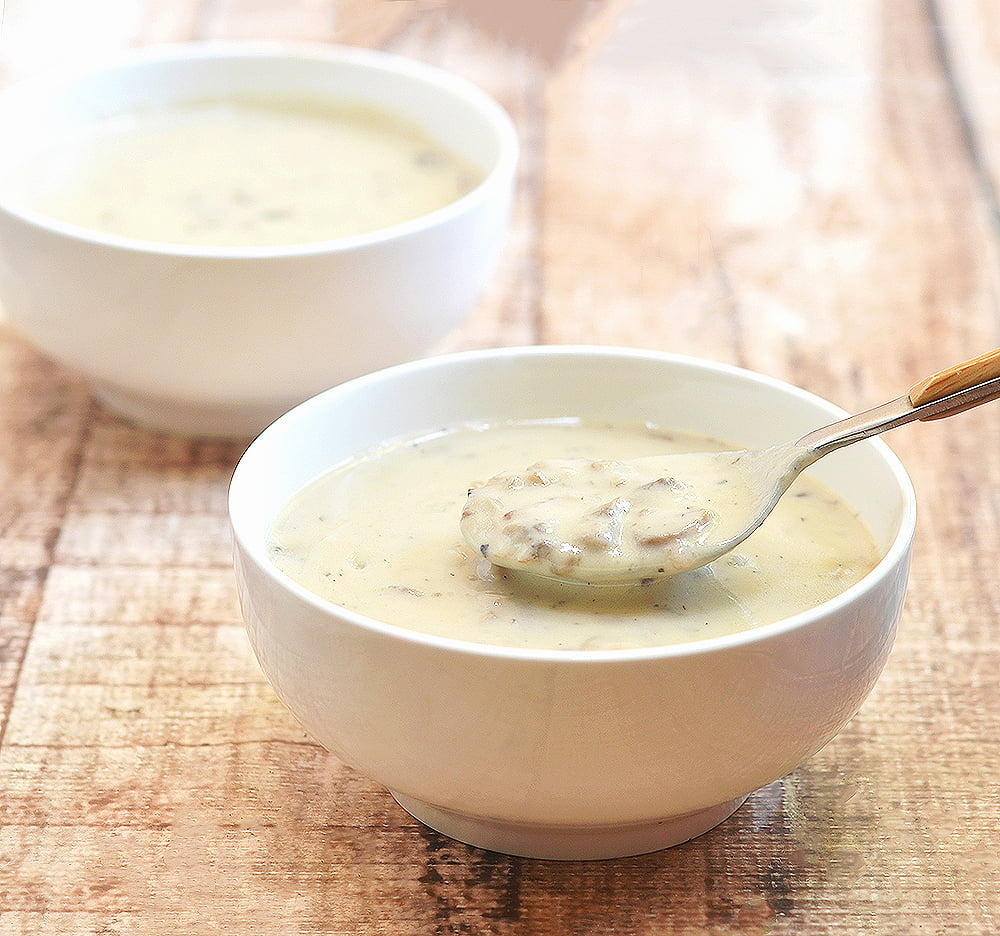 Homemade Cream of Mushroom Soup