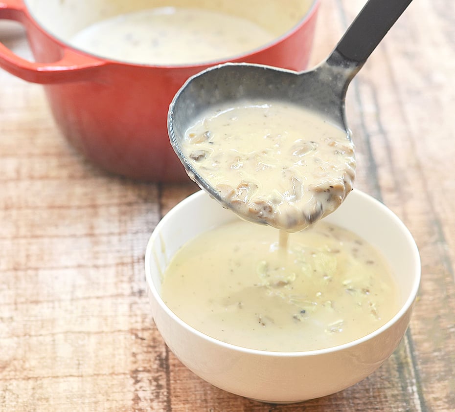 Homemade Cream of Mushroom Soup