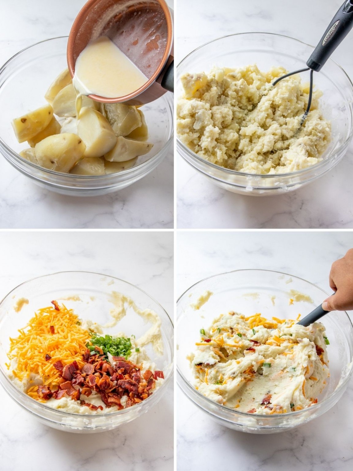 Loaded Mashed Potatoes Onion Rings and Things