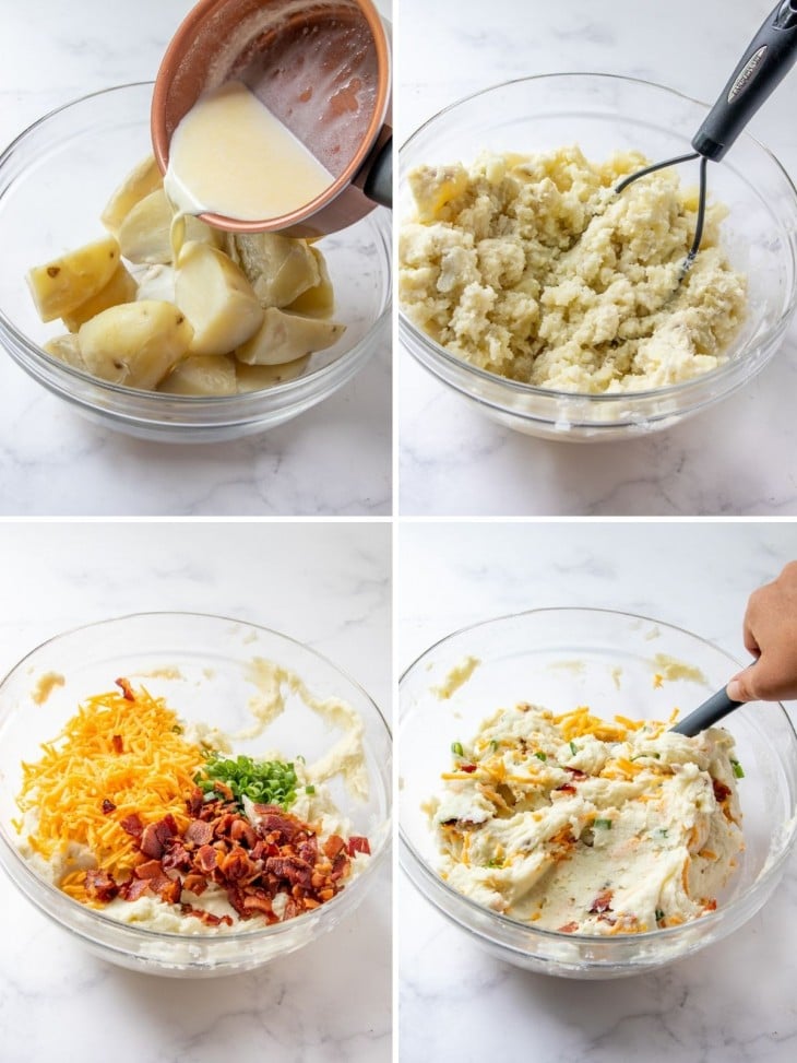 Loaded Mashed Potatoes Onion Rings and Things