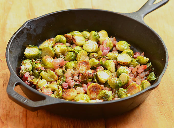 The caramelized flavors of these roasted Brussels sprouts make them a family favorite. 