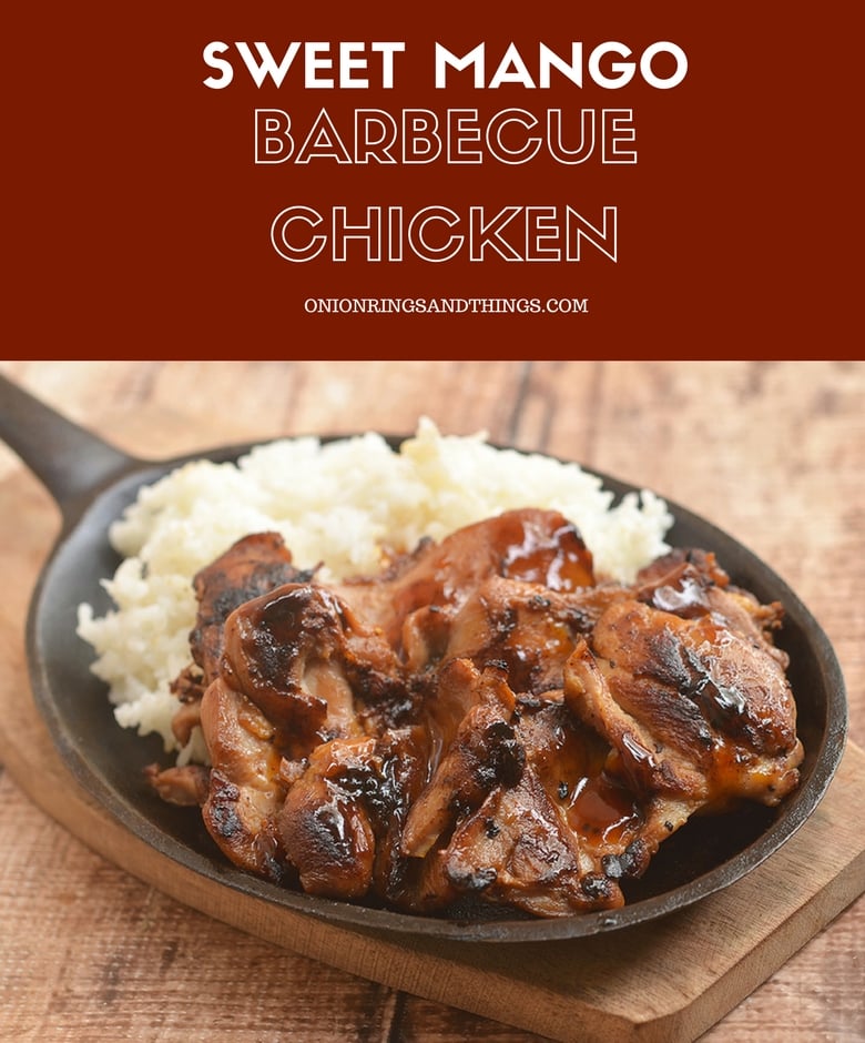 Sweet Mango Barbecue Chicken with a sweet and tangy marinade that's out of this world! Juicy, flavorful, and with a tropical twist, it's a must for your summer BBQ's!