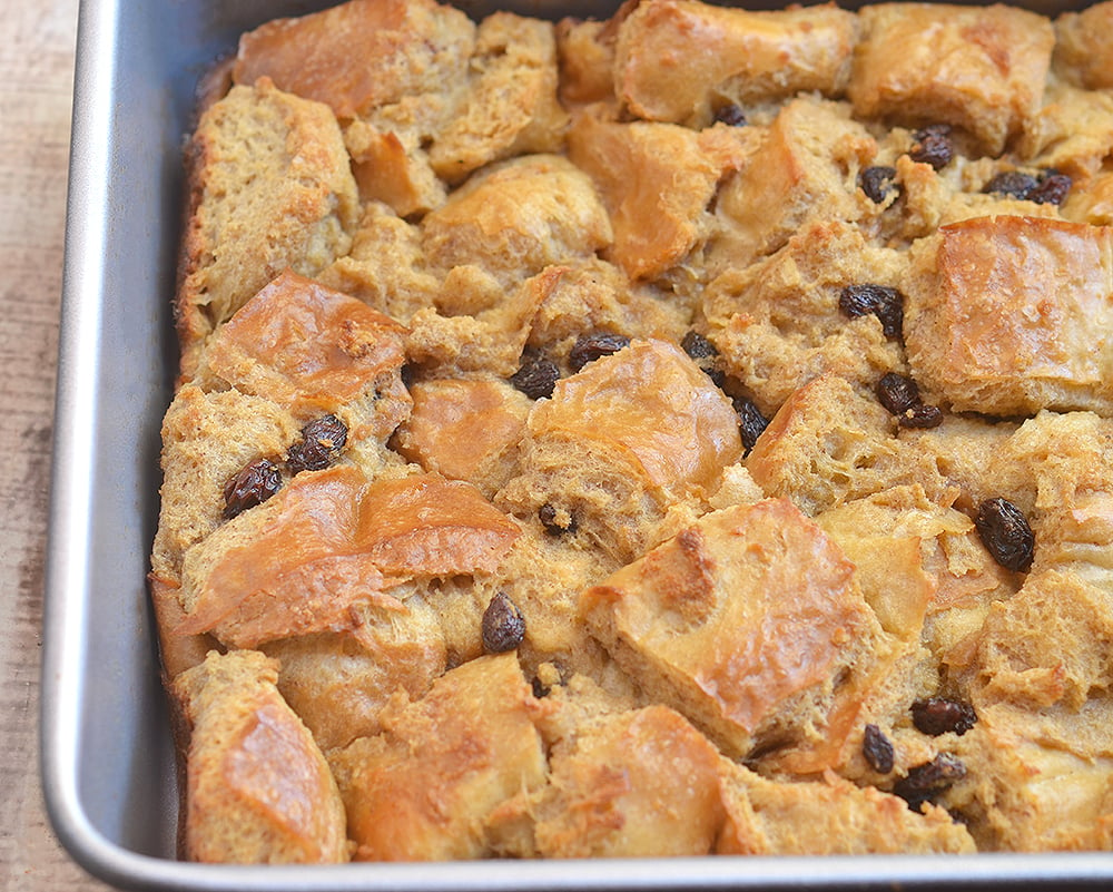 Bread pudding with citrus caramel sauce is a quick and simple dessert everyone will love!