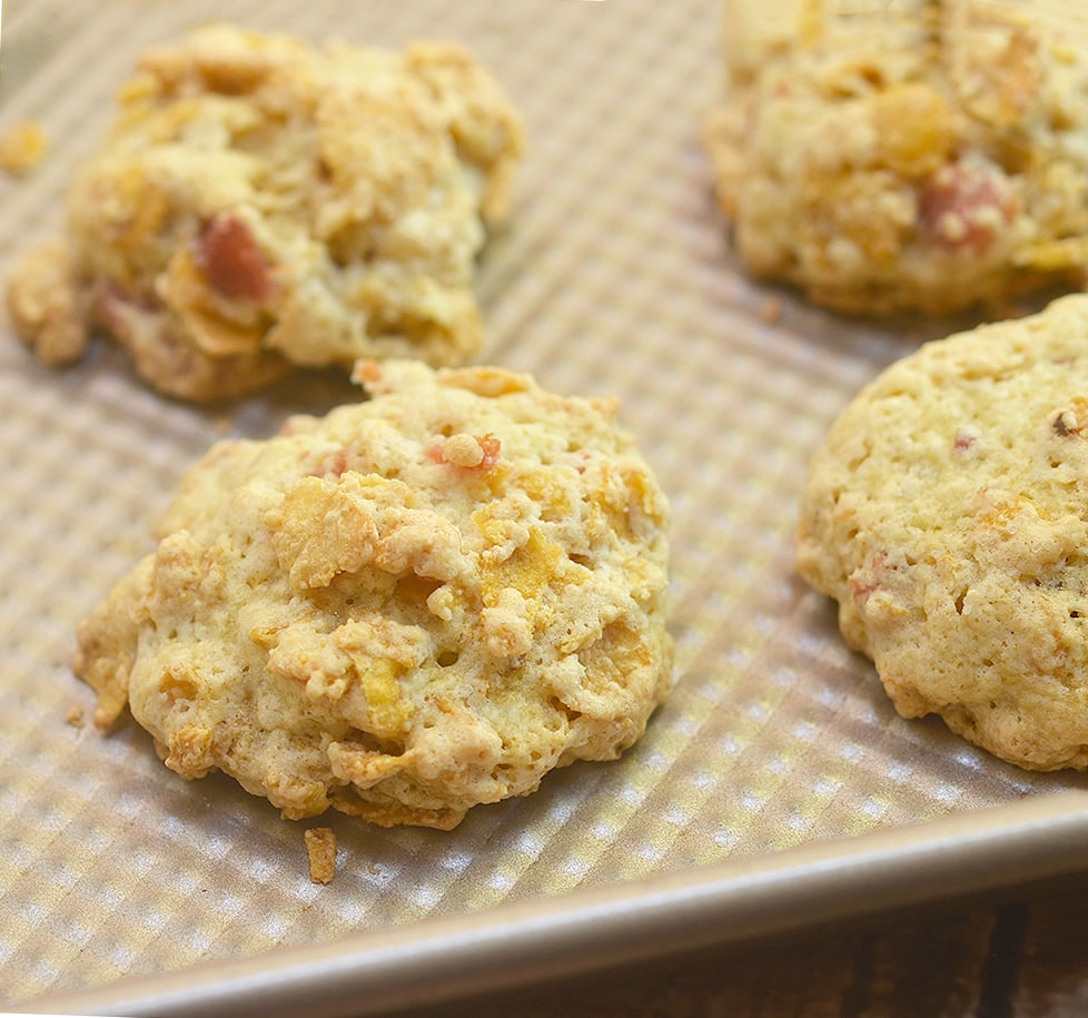 These cookies are sweet, savory and delicious. They're perfect for breakfast or a quick snack!