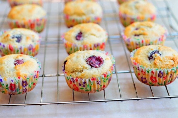 Cherry Lemon Muffins, brimming with fresh summer flavors you'll love! With juicy cherries and a tangy lemon taste, they're fantastic for breakfast or an on-the-go-snack!