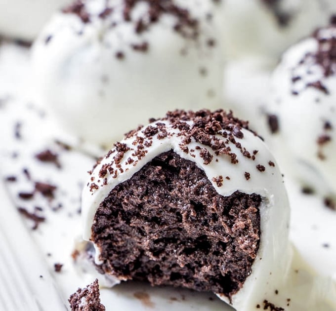 bitten Oreo Truffle Balls