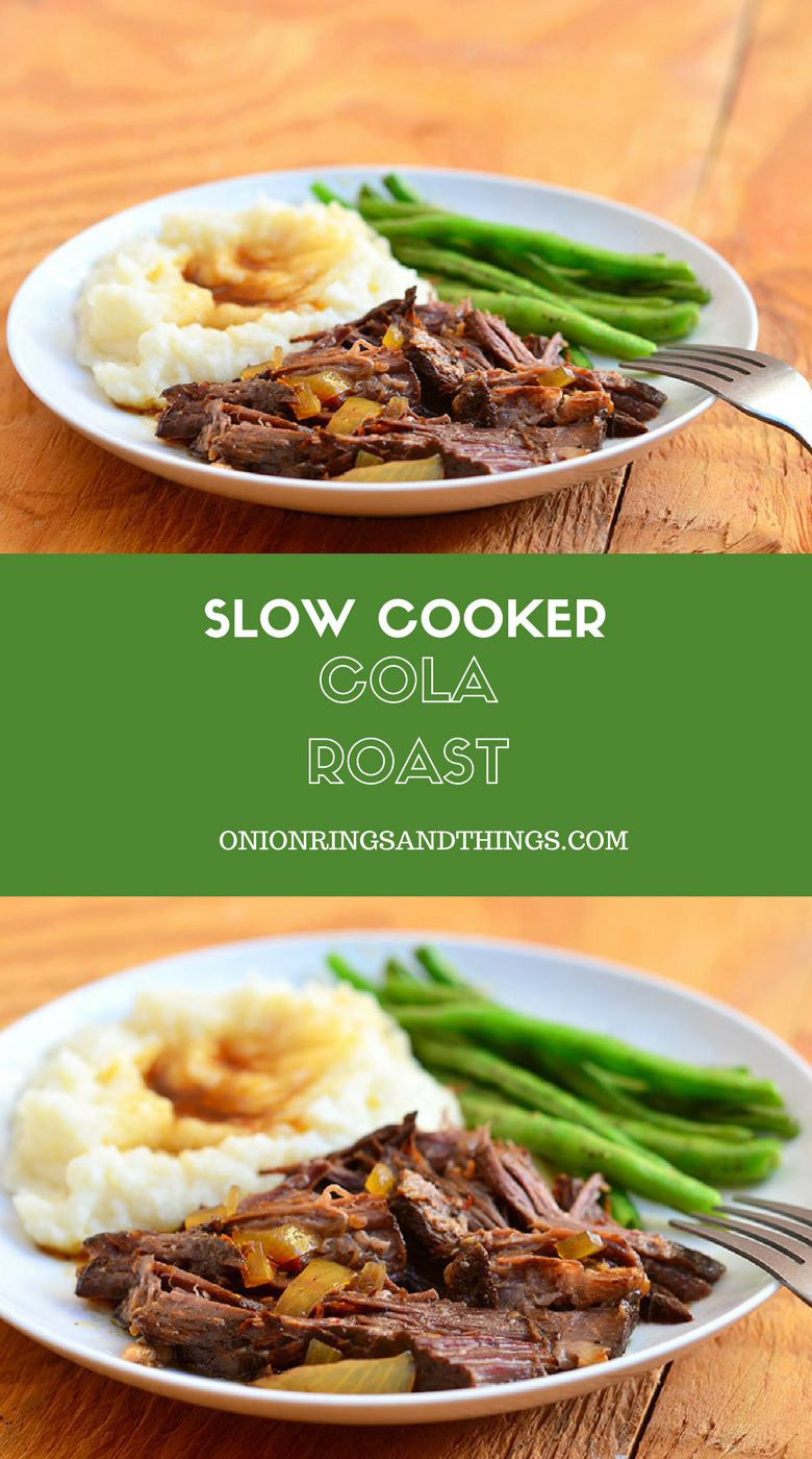 Slow Cooker Cola Roast with sweet, spicy flavors and moist, tender meat. Cooked in the crockpot, it's a hands-off meal for easy weeknight dinners.