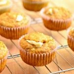 Pumpkin Cream Cheese Muffins filled with creamy cream cheese and apricot preserves. Bursting with Fall flavors, they're amazing for breakfast or anytime you need a sweet treat!