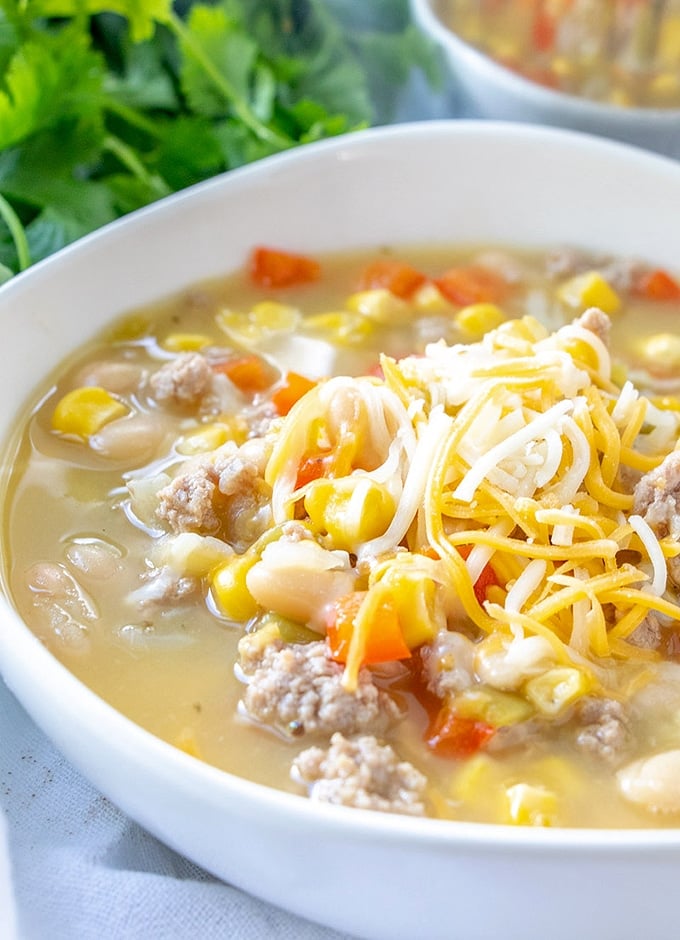 White Lightning Turkey Chili