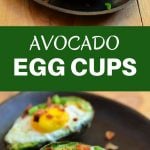 Avocado Egg Cups with runny yolks, crisp bacon, and green onions nestled in creamy avocados. They are a simple yet satisfying breakfast treats everyone would love waking up for!
