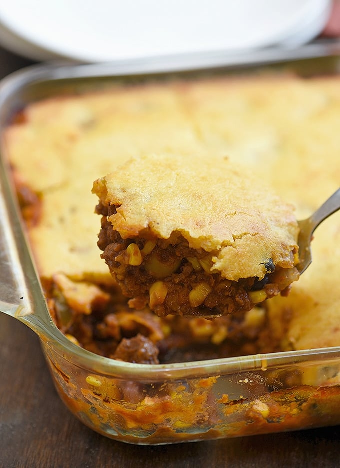 Tamale Pie is two classic comfort foods baked into one fantastic casserole. 