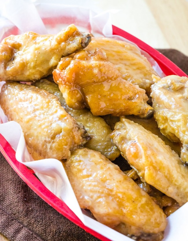 Citrus Caramel Chicken Wings Onion Rings & Things