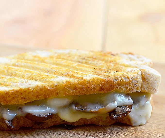 Portabello Mushroom Sandwich Melt with meaty mushrooms and gooey Provolone cheese on toasted French bread is the easiest and tastiest sandwich you can make! Perfect for a midday snack or light lunch!