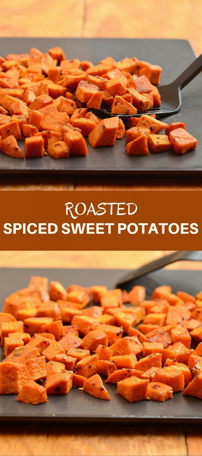 Roasted Spiced Sweet Potatoes Recipe Onion Rings & Things