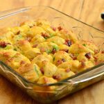 Biscuit and Ham Breakfast Bake with diced ham, tender biscuits, eggs, and cheese is a hearty casserole perfect for breakfast or brunch. Can be made ahead for busy work days!