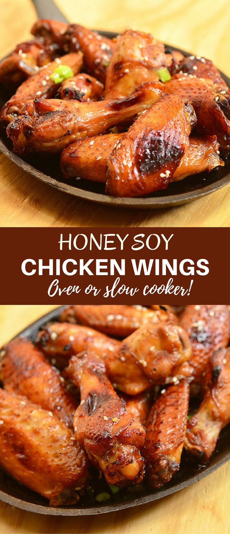 Honey Soy Chicken Wings are so easy to make and perfect for game day. Marinated in soy sauce, honey, orange juice, and garlic mixture, they're sticky, sweet, savory and finger-licking, lip-smacking delicious!