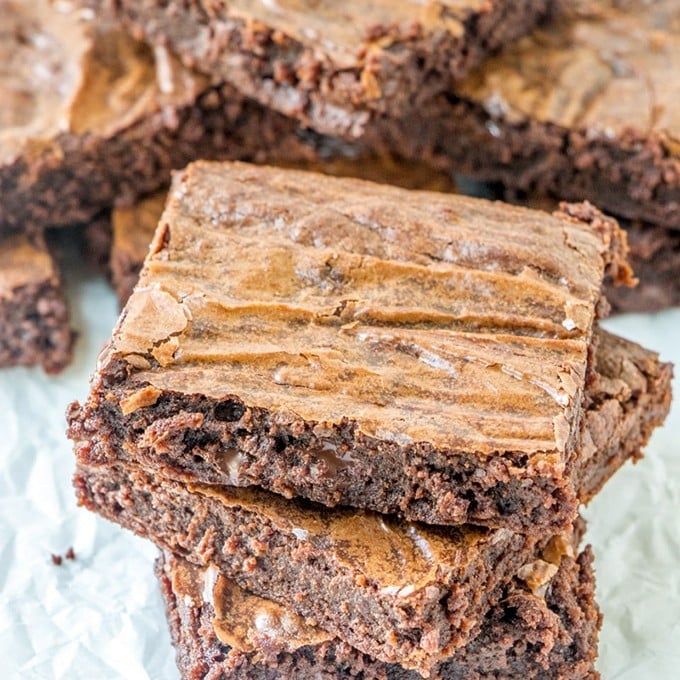 brownies on a serving platter