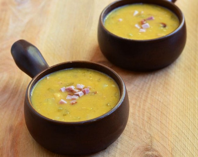 Simple Split Pea and Ham Soup Onion Rings & Things