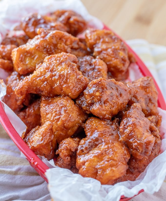 Cajun Buffalo Chicken Bites - Onion Rings & Things