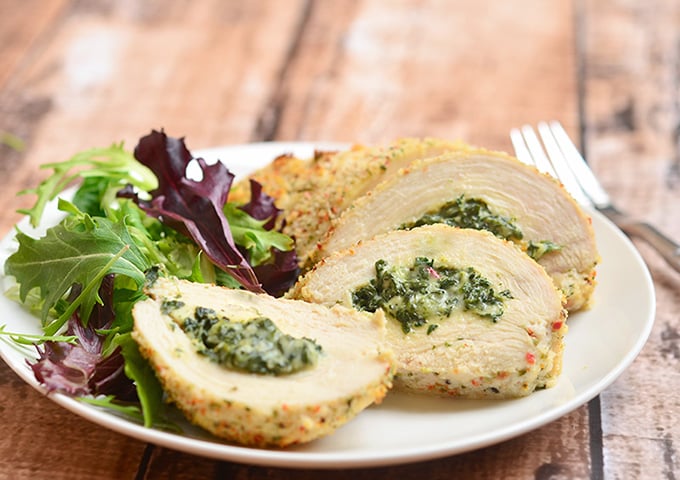 Spinach-stuffed Chicken