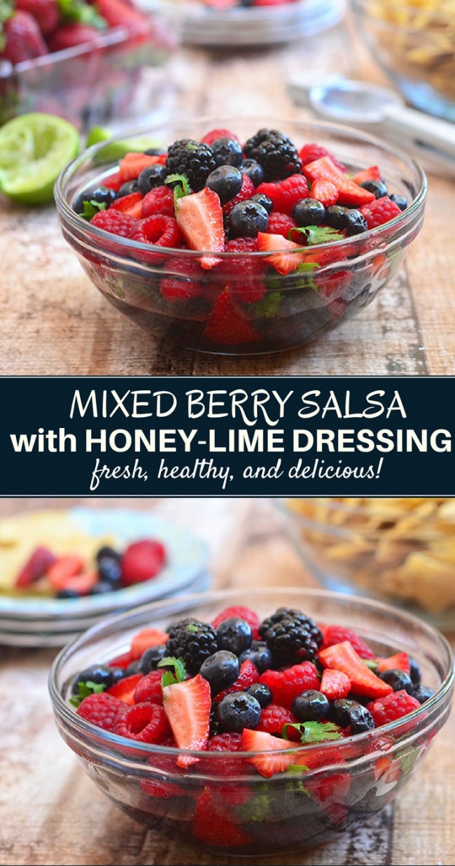 Berry Salsa with HoneyLime Dressing Onion Rings & Things