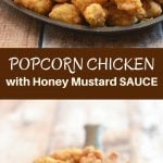 Popcorn Chicken made with a secret ingredient for super light and crisp texture. Served with honey mustard or your choice of dipping sauce, they're absolutely addicting!