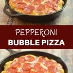 Bubble Pizza is a quick and easy pan pizza made with only 4 ingredients and in less than 30 minutes! It's fun party or snack option everyone will devour!