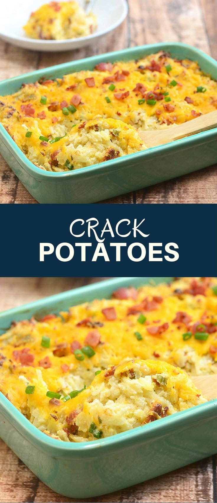 Crack potatoes are as addicting as they sound! Creamy, cheesy and chock full of crisp bacon, and ranch flavor, they're sure to be a dinner hit!