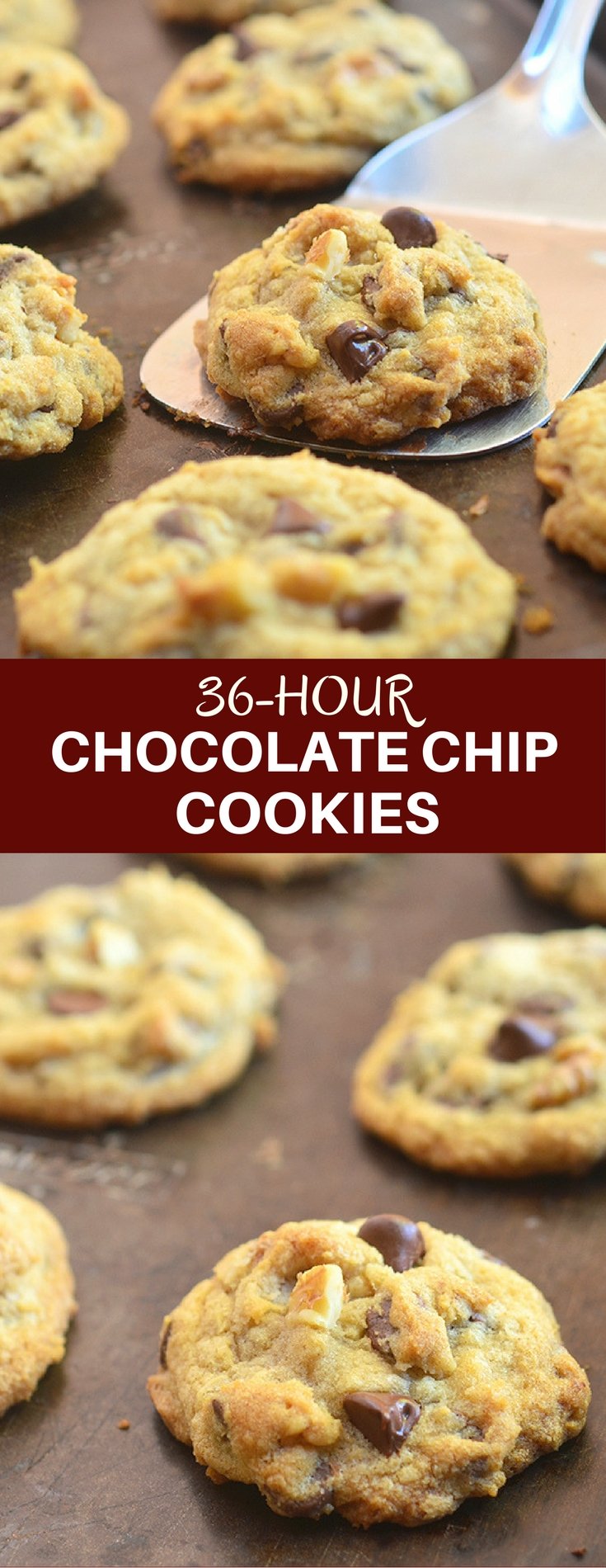36-hour Chocolate Chip Cookies are soft and moist, chunky and chewy for a whole new level of yum. Truly the best cookies ever and the secret is the chill time! The secret is the chill time!