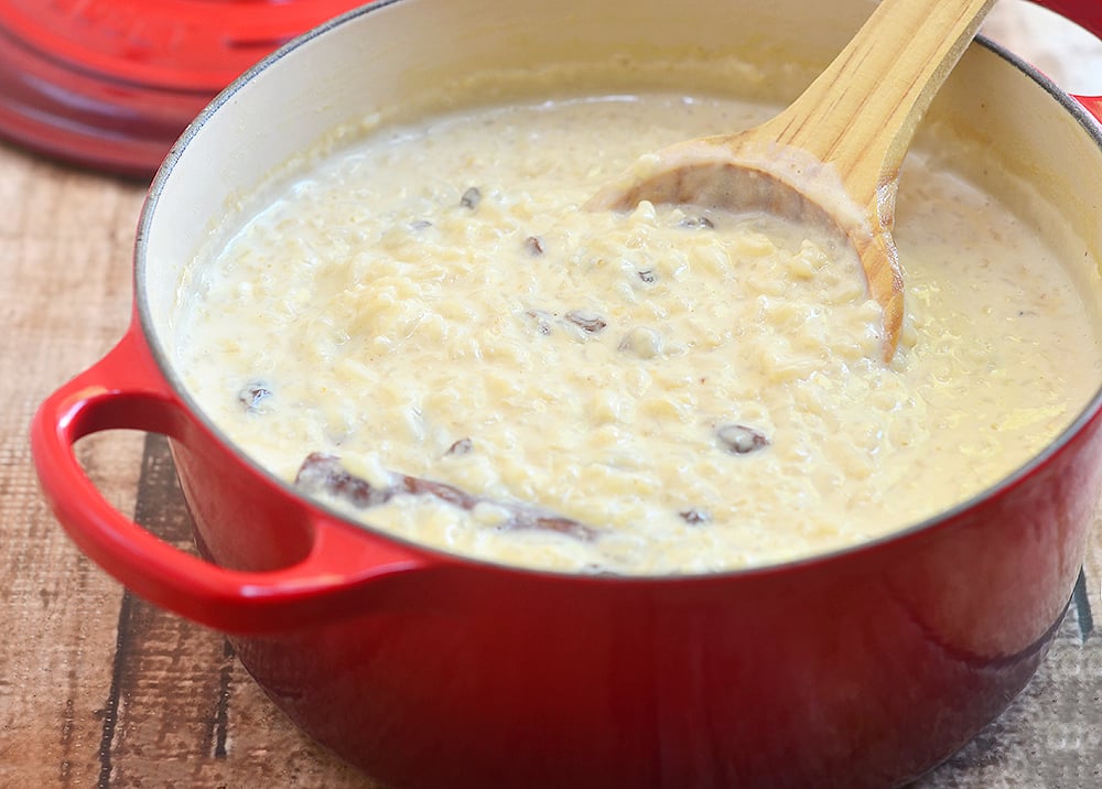 Mexican Rice Pudding or Arroz con Leche is rich, creamy and gluten-free. Delicious as dessert and as an anytime snack!