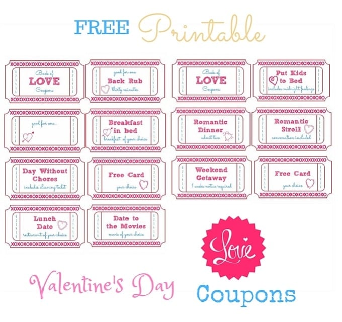Valentine's Day Love Coupons FREE Printable - Onion Rings ...