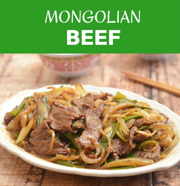 Mongolian Beef is a delectable medley of tender beef and fragrant scallions in a sweet and savory sauce; so easy to make at home yet so much better than take-out!