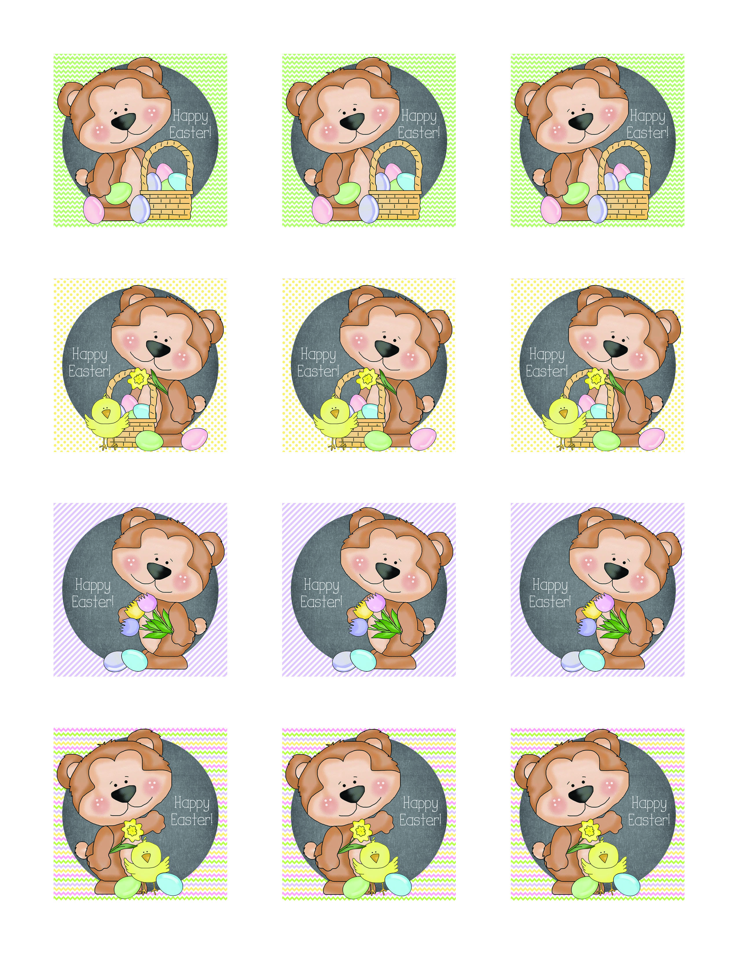 FREE Easter Labels Printable Onion Rings Things