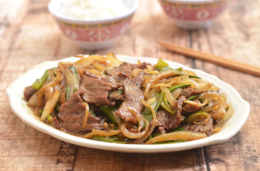 Mongolian Beef is a delectable medley of tender beef and fragrant scallions in a sweet and savory sauce. So easy to make at home yet tastes so much better than take-out!