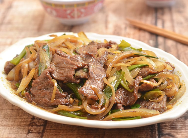 Mongolian Beef is a delectable medley of tender beef and fragrant scallions in a sweet and savory sauce. So easy to make at home yet tastes so much better than take-out!