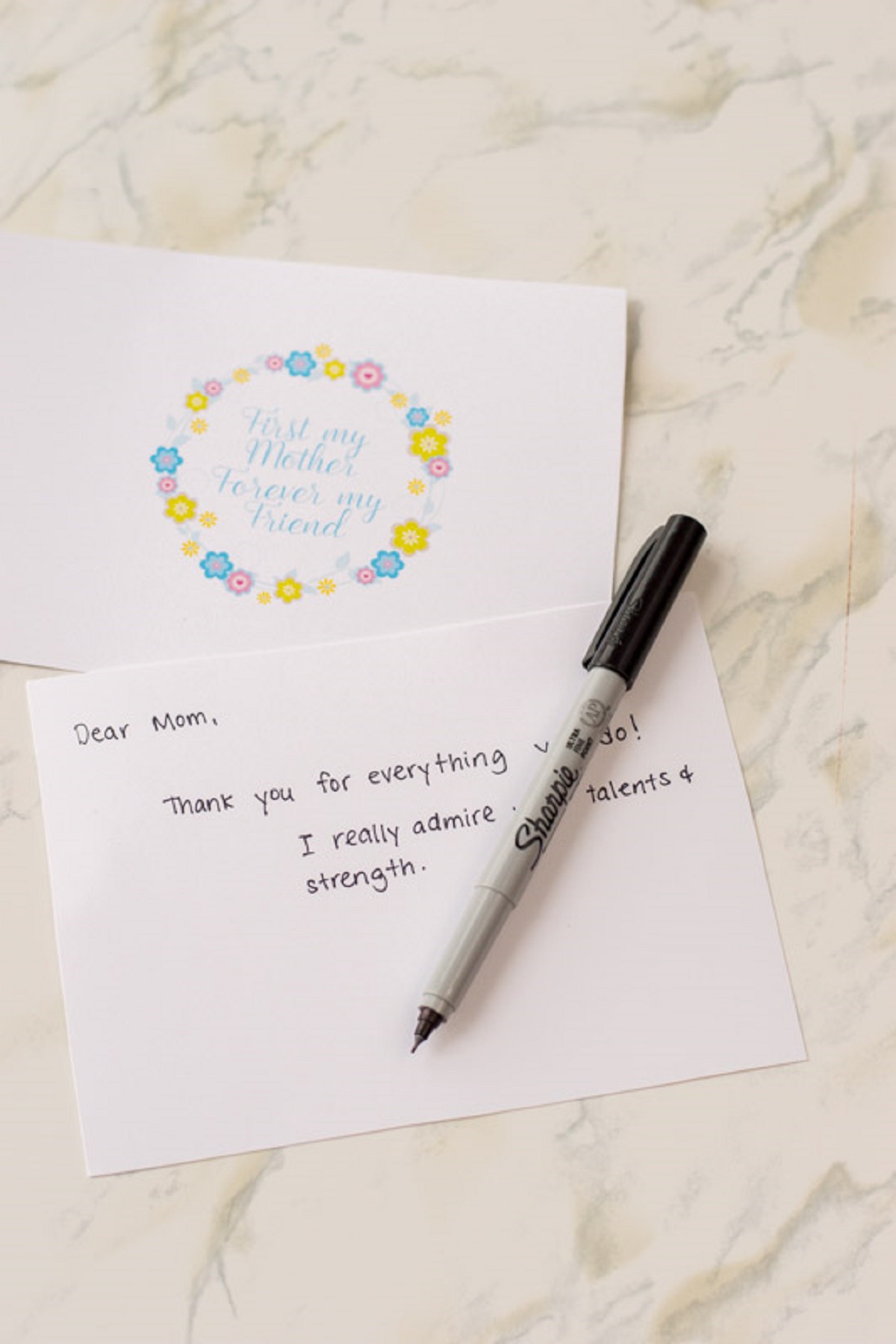 pen and free greeting card printable