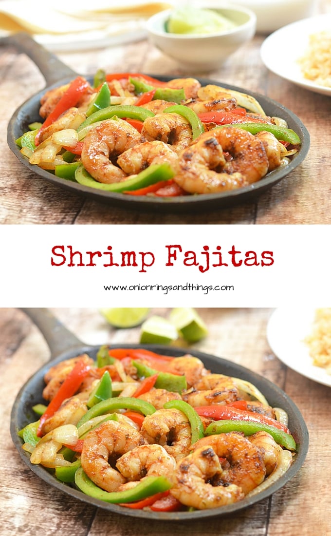 Easy to prep yet big on taste, these shrimp fajitas are what you need for dinner on a busy weekday night! With seasoned shrimp, crisp bell peppers and onions, and your favorite accompaniments all bundled up in warm tortillas, they're sure to be a family favorite.