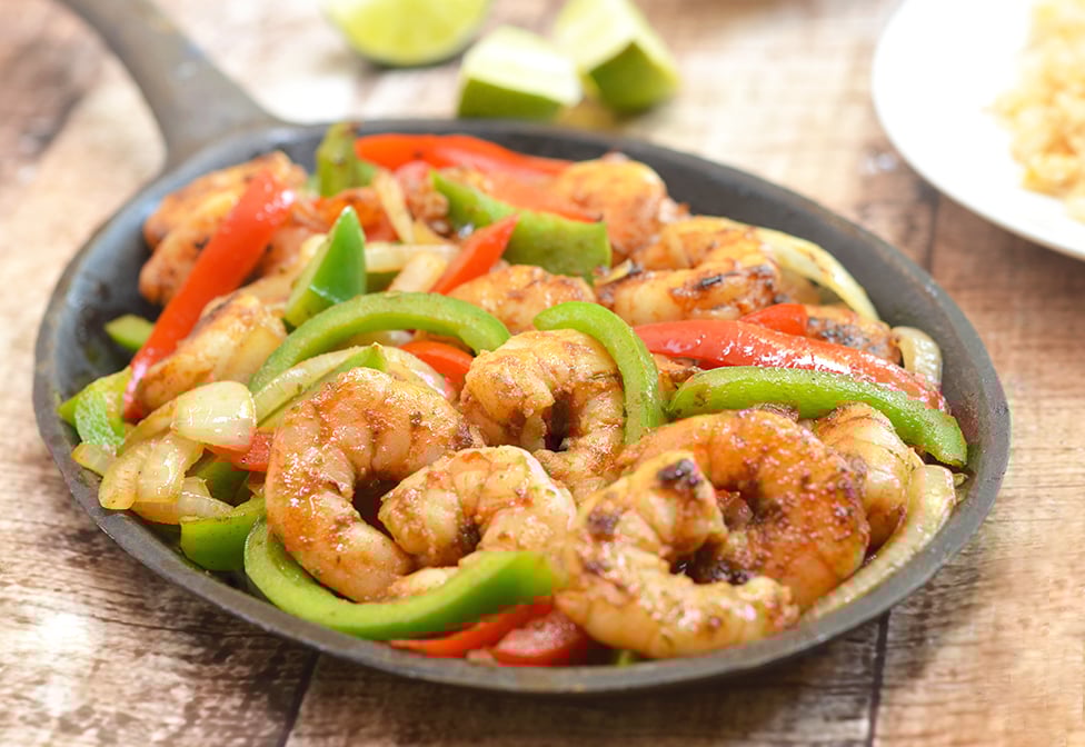 Shrimp Fajitas Onion Rings & Things