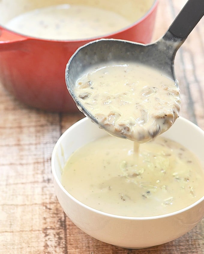 Homemade Cream of Mushroom Soup