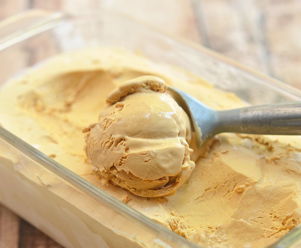 You'll love every scoop of this two-ingredient dulce de leche ice cream.