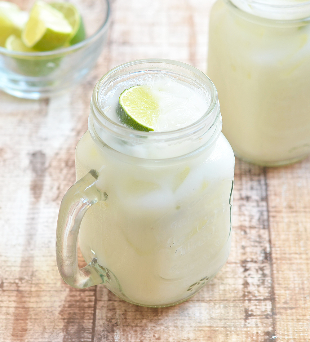 Brazilian Lemonade has fresh limes with creamy condensed milk for a sweet and tandy summer treat