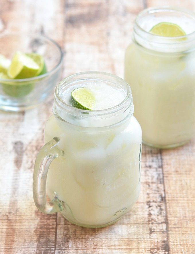 Brazilian Lemonade made with fresh limes and condensed milk is the perfect blend of sweet, tangy, and creamy. It's a delicious way to refresh and cool down this summer!