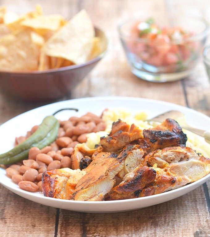 Pollo Asado is marinated in citrus juices and a special blend of spices and then grilled to perfection. It's delicious fresh off the grill with your favorite sides and leftovers are amazing in tacos, burritos or quesadillas!