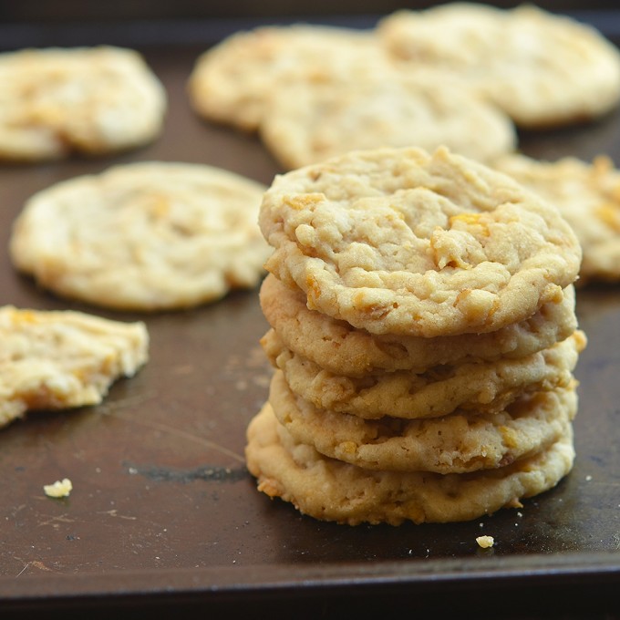 Peanut Butter Corn Flakes Cookies