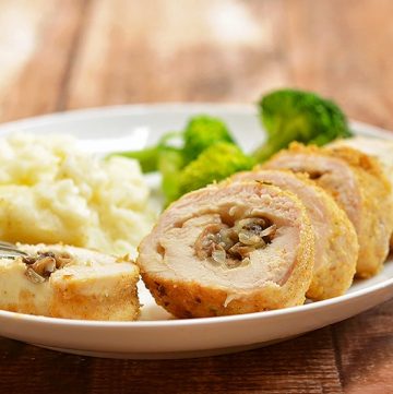 Bacon Mushroom Stuffed Chicken - Onion Rings & Things