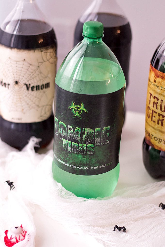 Halloween Soda Labels FREE Printables - Onion Rings & Things